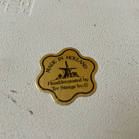 VTG 1984 Ter Steege Tile Royal Mosa made in Holland Tulips Harvest 6” - Picture 5 of 8